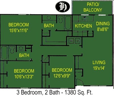 C1 3x2 1608 floor plan